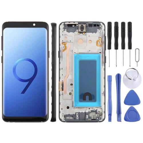 Pantalla LCD TFT de 5,7 pulgadas para Samsung Galaxy S9 SM-G960F, digitalizador completo con marco (negro)