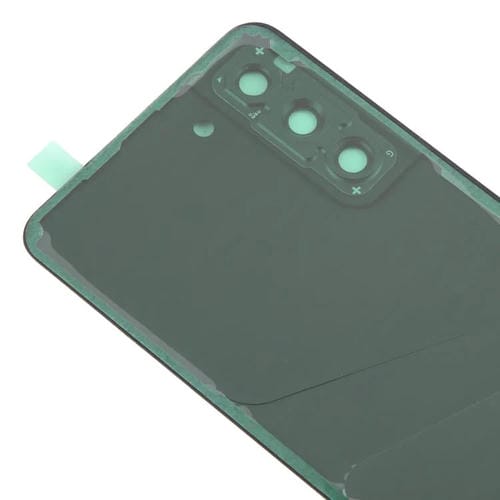 Carcasa trasera con tapa para lente de cámara para Samsung Galaxy S21 FE SM-G990B (negro)