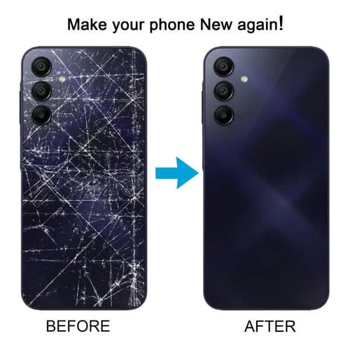 Carcasa trasera con tapa para lente de cámara para Samsung Galaxy A15 SM-A155F (blanca)