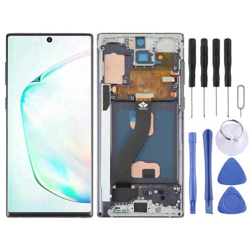 Ecrã LCD TFT Samsung Galaxy Note 10 com Moldura e Escrita à Mão