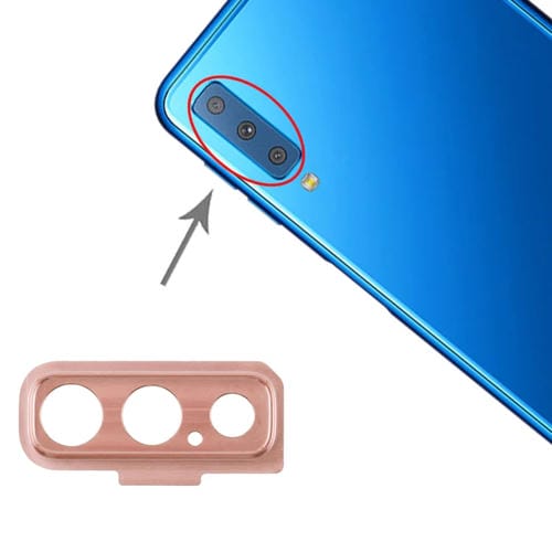 Copertura dell'obiettivo della fotocamera Samsung Galaxy A7 A750F/DS (10 pezzi) (Rosa)