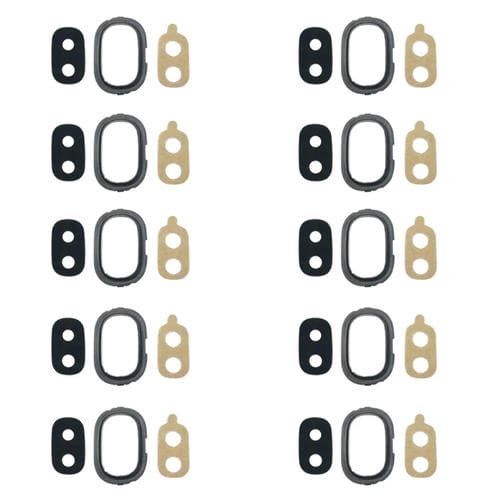 Rear Camera Bezels Samsung Galaxy J4 J400F/DS J400G/DS with Lens and Adhesive (Black)