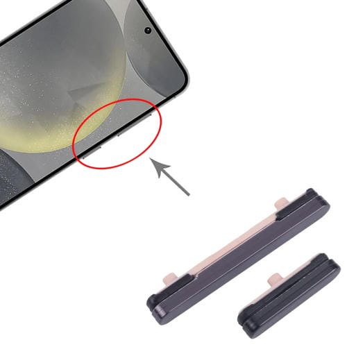 Pulsanti di accensione e volume Samsung Galaxy S24 SM-S921B (Nero)es (Confezione da 10)