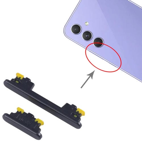 Pulsanti di accensione e volume Samsung Galaxy A54 SM-A546B (10 pezzi) (Nero)