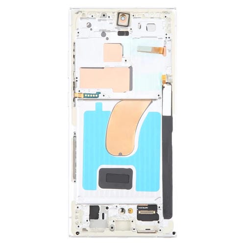 Schermo LCD OLED da 6,78 pollici Samsung Galaxy S23 Ultra 5G SM-S918B Edizione UE con cornice (Argento)