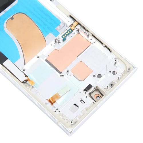 Schermo LCD OLED da 6,78 pollici Samsung Galaxy S23 Ultra 5G SM-S918B Edizione UE con cornice (Argento)