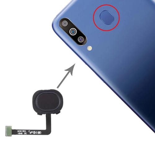 Cavo Flex Sensore Impronte Samsung Galaxy M30 (Nero)