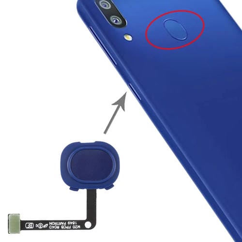 Cabo Flex Sensor Impressões Digitais Samsung Galaxy M20 (Azul)
