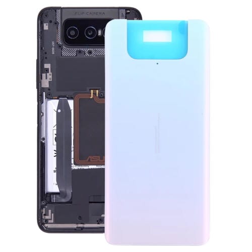 Rückseite aus Glas Batterie Asus Zenfone 7 Zs670Ks (Weiß)