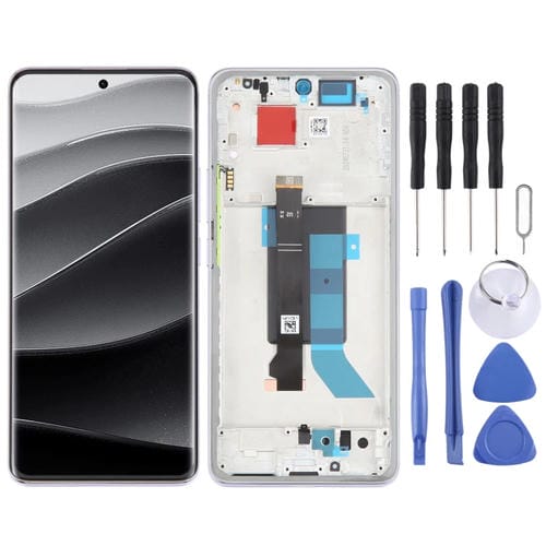 Pantalla Original Completa con Marco para Xiaomi Redmi Note 14 Pro+ 5G (Morado)