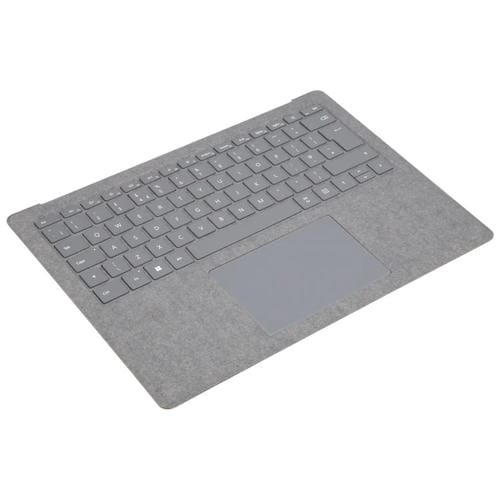 Tastiera britannica Custodia con Pannello Touch Microsoft Surface Laptop 3 / 4 / 5 13,5 Pollici (Grigio)