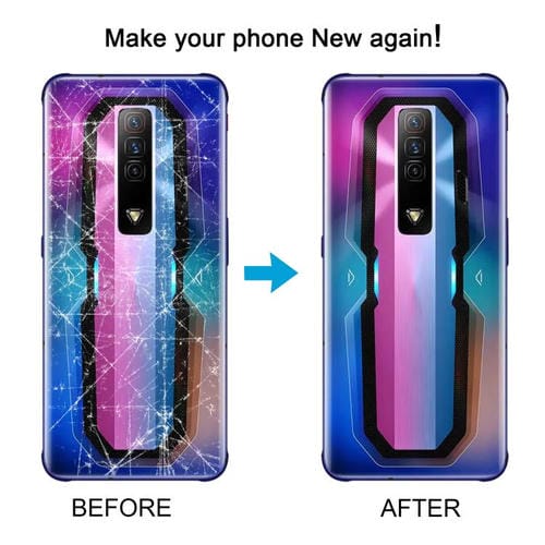 Couvercle arrière en verre batterie ZTE Nubia Red Magic 7 Nx679J (Noir)