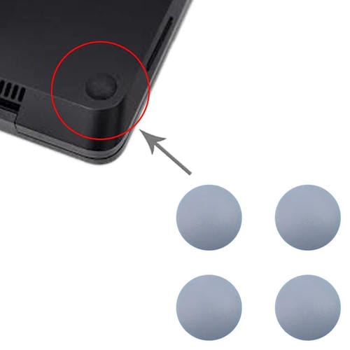 Rubber Mats Microsoft Surface Laptop 3 / 4 / 5 (Blue) - Set of 4 Pieces