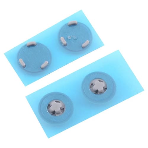 Rubber Mats 4 in 1 Microsoft Surface Laptop 3 / 4 / 5 (Silver)