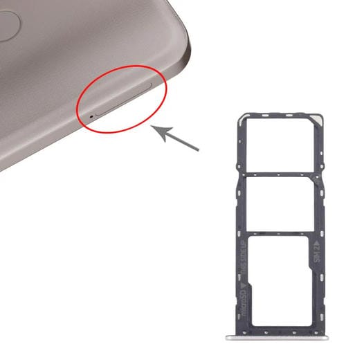 Tabuleiro Cartão SIM Original Nokia C22 + Cartão Micro SD (Dourado)