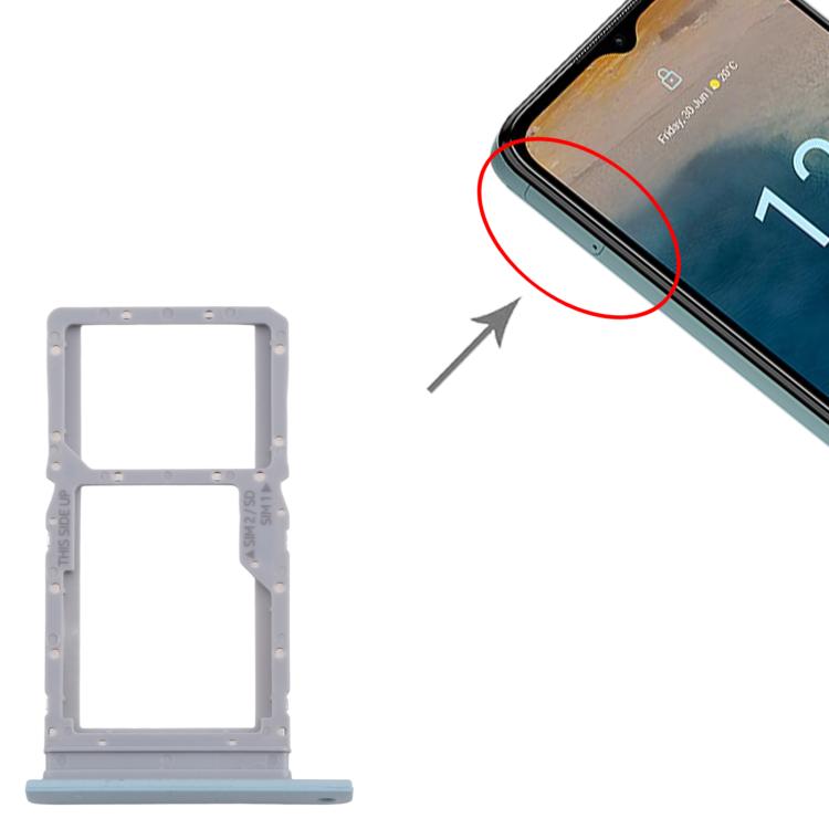 Original SIM-Kartenfach Nokia G22 + Original Micro-SD-Fach (Blau)