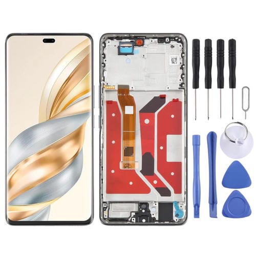 Plein écran d'origine et cadre Honor X60 Pro (Noir)
