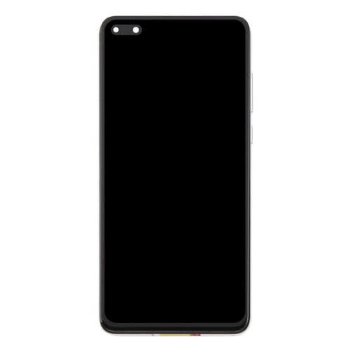 Écran complet TFT Huawei P40 avec cadre sans identification d'empreintes digitales (argenté)