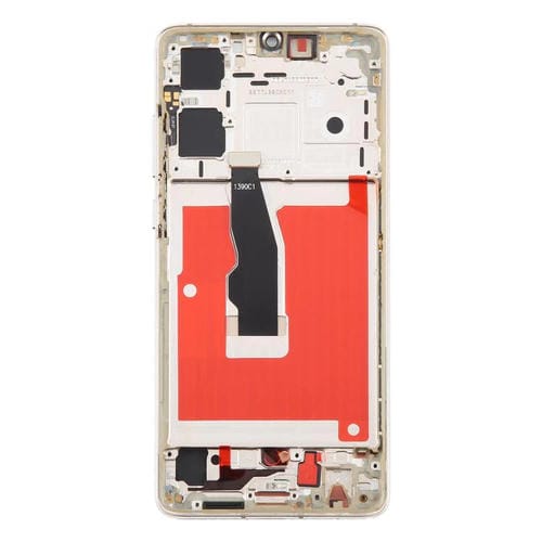 Écran complet TFT Huawei P30 avec cadre sans identification d'empreintes digitales (or)