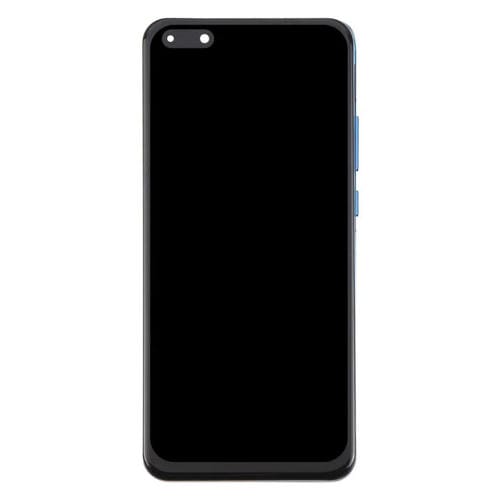 Écran complet TFT Huawei P40 Pro avec cadre sans identification d'empreintes digitales (bleu)
