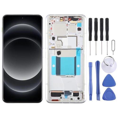 Pantalla Completa Original AMOLED Xiaomi 14 Ultra con Marco (Plateado)