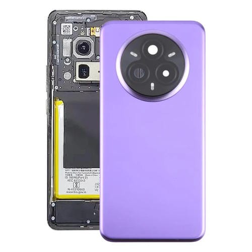 Couvercle arrière de batterie Realme 14 Pro+ avec couvercle de lentille de caméra (violet) Original