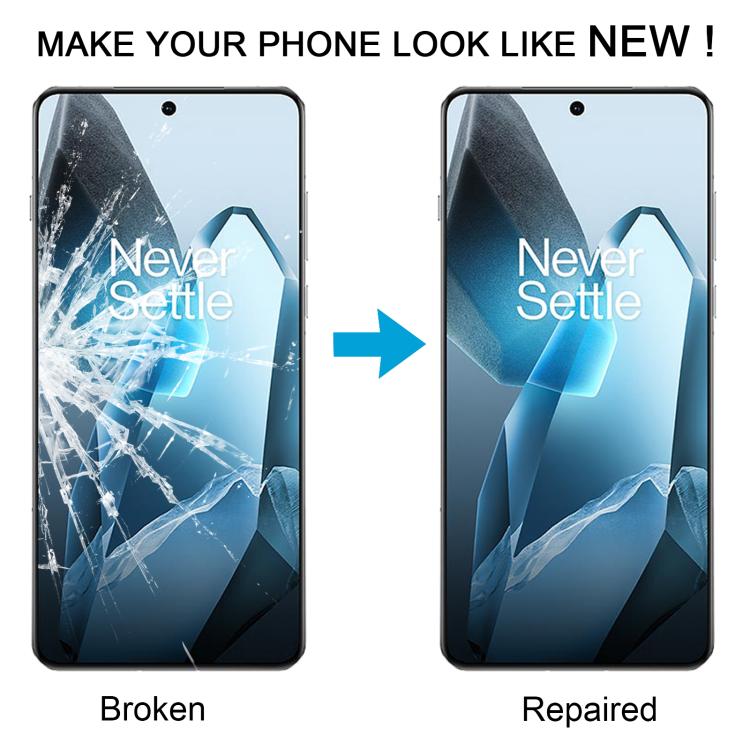 Äußeres Frontdisplayglas OnePlus 13 Cph2655 Cph2653 Pjz110 mit OCA-Klebstoff