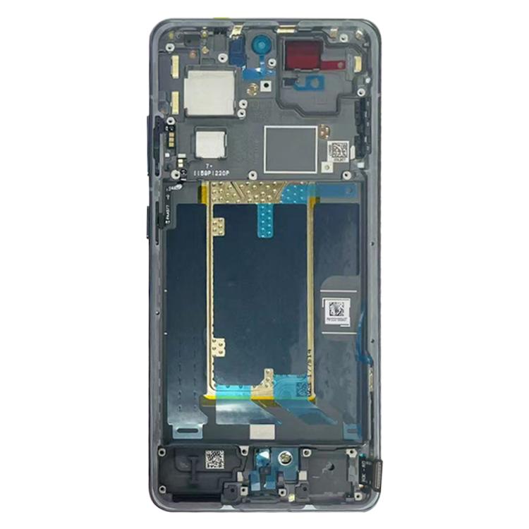 Painel Central OnePlus 13R CPH2645 CPH2691 CPH2647 Moldura da Placa (Preto)