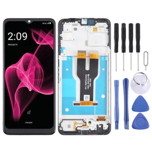 Pantalla Completa con Marco T-Mobile Revvl 6X 5G (Negro)