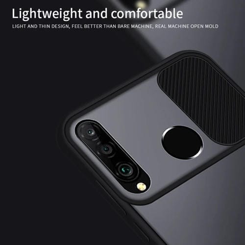 Para Huawei P30 lite MOFI Xing Dun Series PC + TPU Anti-peep Carcasa protectora todo incluido impermeable y anti-caída, Translúcido Frosted (Morado)