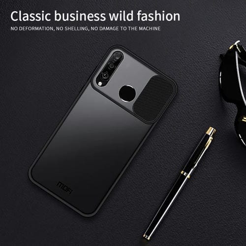 Para Huawei P30 lite MOFI Xing Dun Series PC + TPU Anti-peep Carcasa protectora todo incluido impermeable y anti-caída, Translúcido Frosted (Morado)