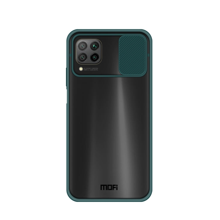 Para Huawei P40 lite MOFI Xing Dun Series PC + TPU Anti-peep Carcasa protectora todo incluido impermeable y anti-caída, Translúcido esmerilado (Verde)