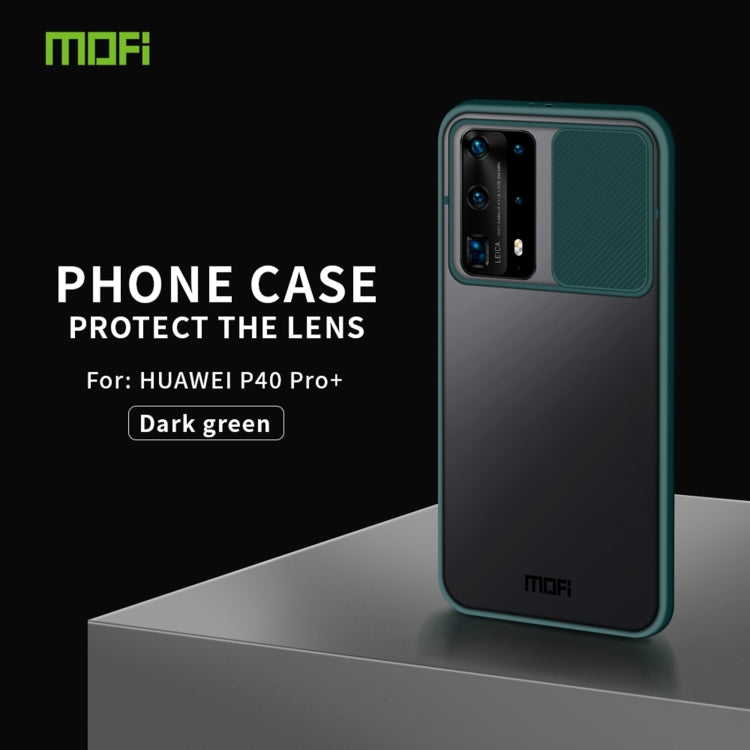 Para Huawei P40 Pro + MOFI Xing Dun Series PC + TPU Anti-peep Carcasa protectora todo incluido impermeable y anti-caída, Translúcido esmerilado (Verde)