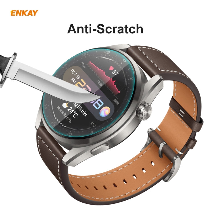 1 PC para Huawei Watch 3 Pro 48mm Enkay Hat-Prince 0.2mm 9H 2.15D Curved Edge Tempered Glass Screen Screen Reloj Película - MOVILSTORE