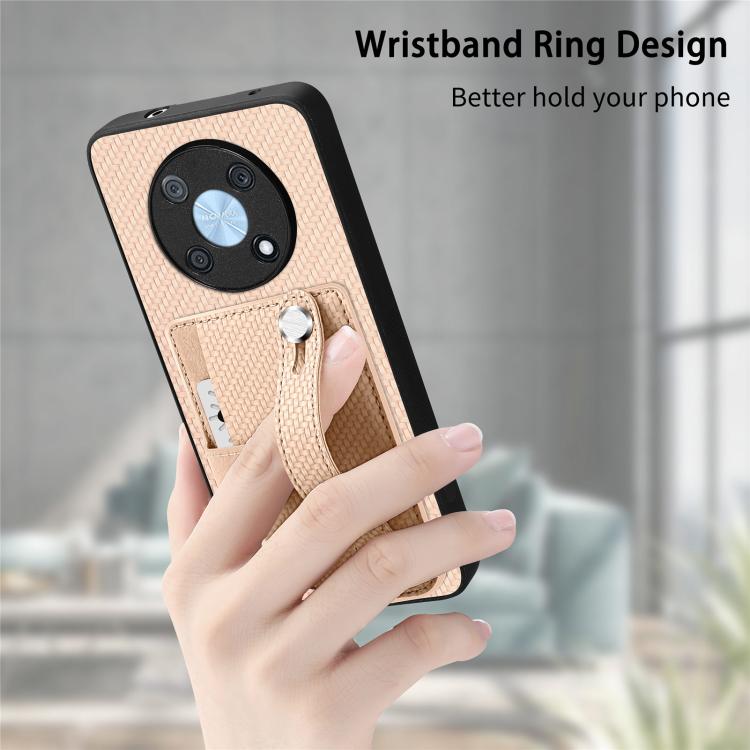 Funda trasera con soporte para tarjeta y correa para Huawei Nova 14, incluye cuchillo (azul)