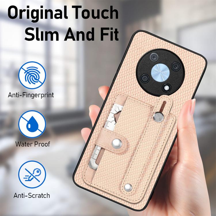 Funda trasera con soporte para tarjeta y correa para Huawei Nova 14, incluye cuchillo (verde)