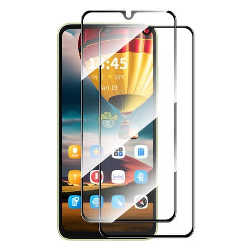 Película de vidrio templado de aluminio y silicio ENKAY Hat-Prince con pegamento completo para Redmi 15C 4G (173,1 mm)
