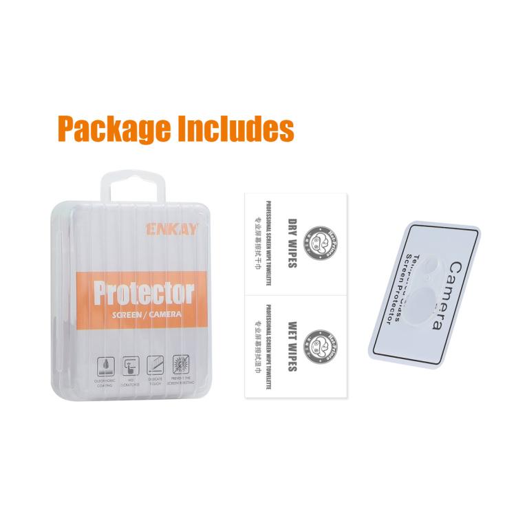 Película de Vidrio Templado Enkay Hat-Prince 9H para Lente de Cámara Trasera iPhone 16E