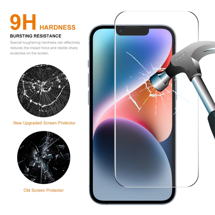 Protector de Pantalla iPhone 15 Enkay 0.26mm 9H 2.5D Vidrio Templado Aluminio Silicio (5PCs) - MOVILSTORE