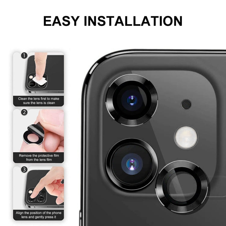 Película de Vidrio Templado Lente Trasera Enkay para iPhone 15/15 Plus de Aleación de Aluminio (Negro) - MOVILSTORE