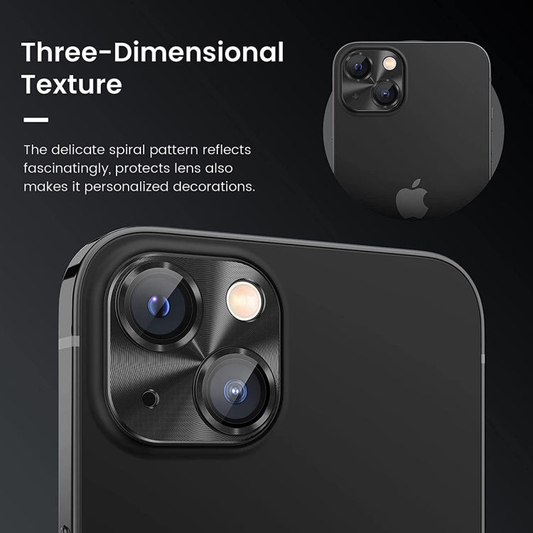 Película de Cubierta de Lente de Vidrio Templado Enkay para iPhone 15/15 Plus de Aleación de Aluminio (Rosa) - MOVILSTORE