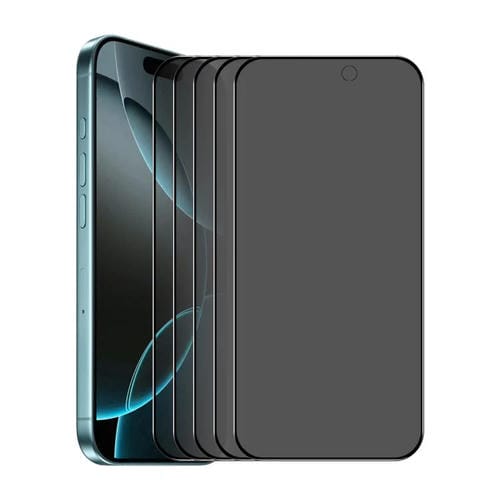 ENKAY Hat-Prince - Protector de pantalla de vidrio templado antimirones de 28° para iPhone 17 Pro Max (5 unidades)