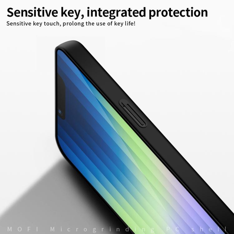 Funda rígida ultrafina de policarbonato esmerilado Mofi para iPhone 16E (Roja)
