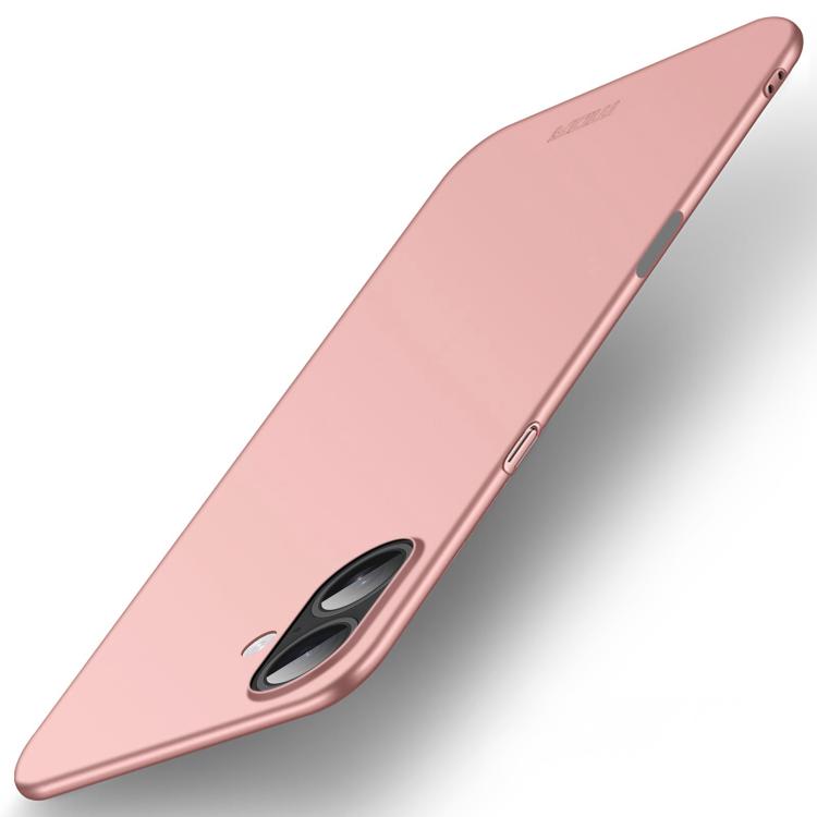 Funda rígida ultrafina de policarbonato esmerilado MOFI para iPhone 17 (oro rosa)
