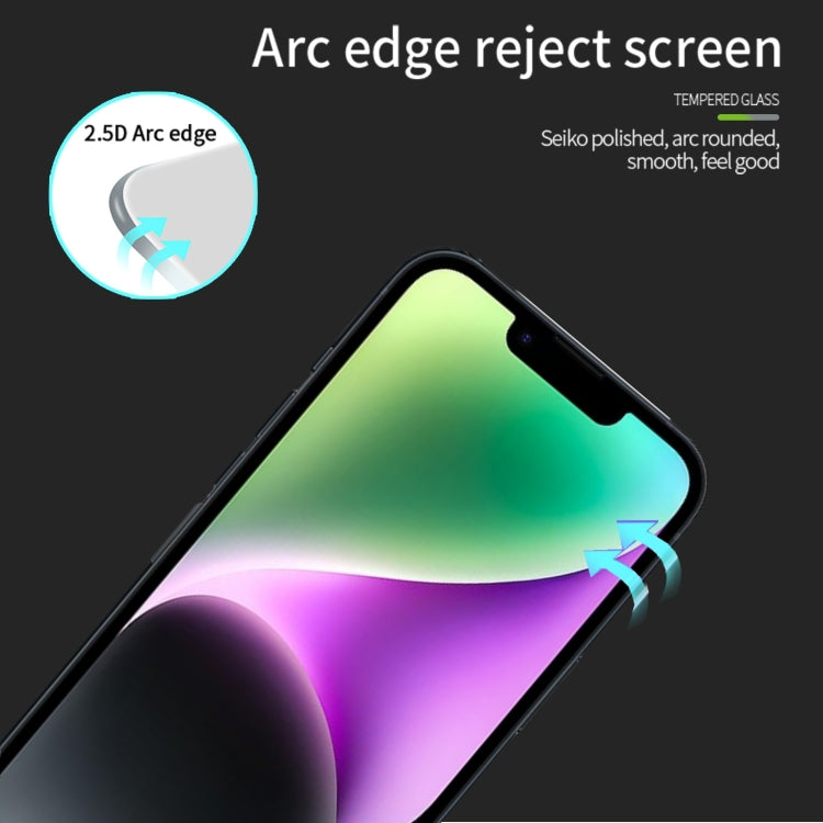 Película de Vidrio Templado Pinwuyo 9H 2.5D para iPhone 16E (Negro)