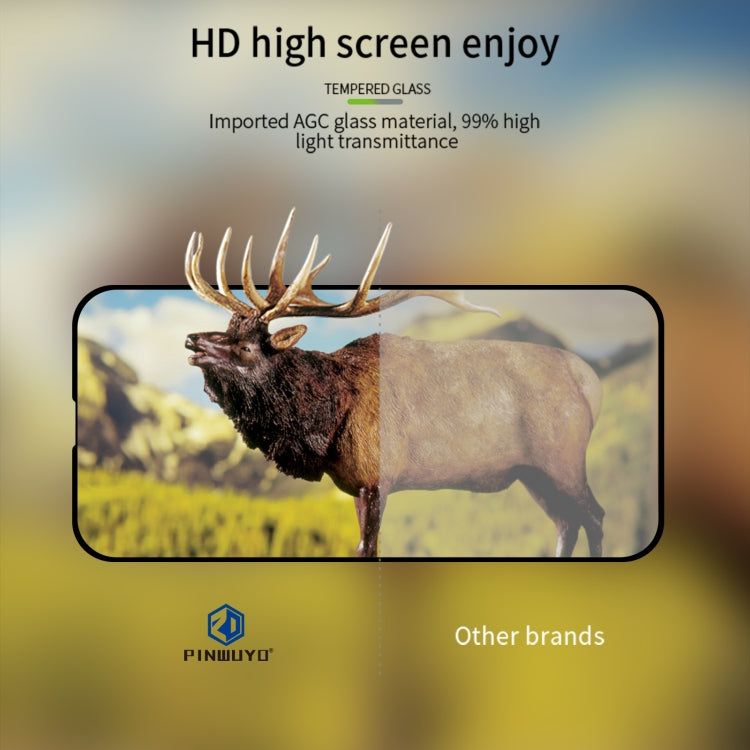 Película de Vidrio Templado Pinwuyo 9H 2.5D para iPhone 16E (Negro)