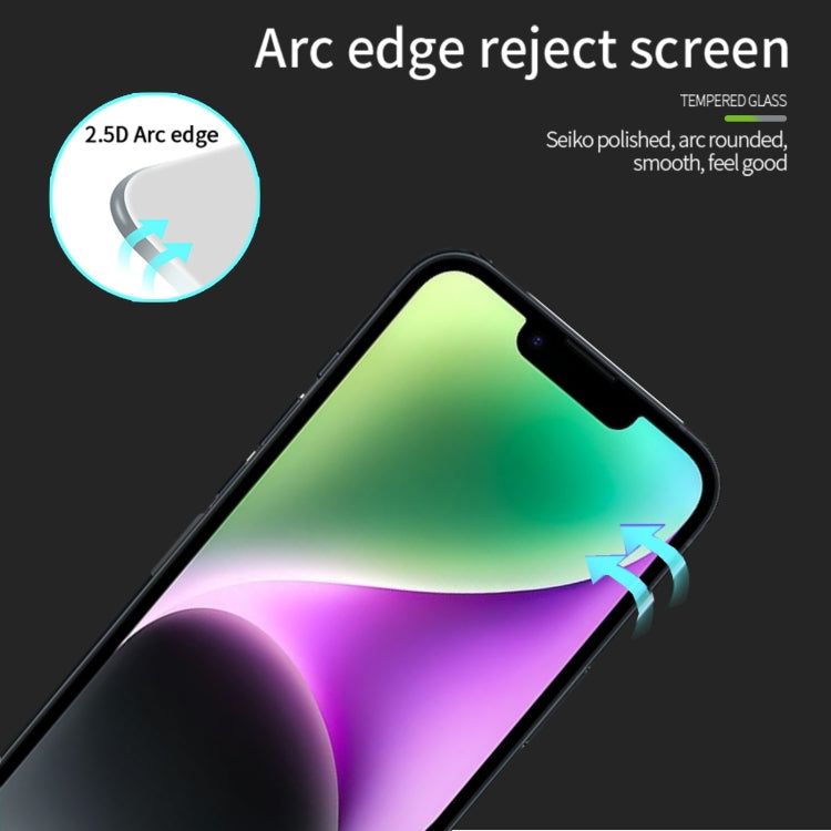 Película de Vidrio Templado Mofi 9H 2.5D para Pantalla Completa iPhone 16E (Negro)
