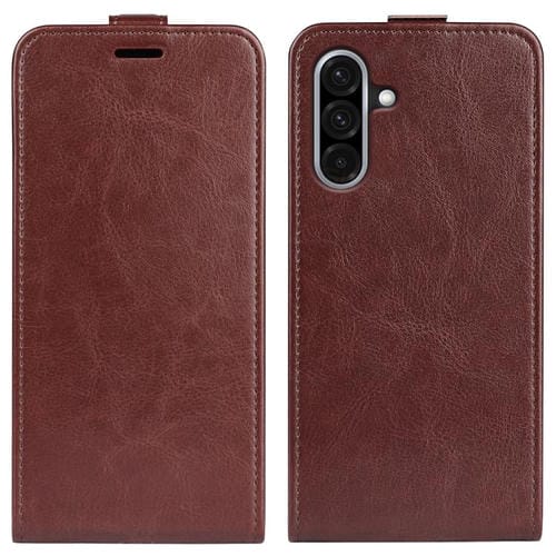 Funda Cuero Texturizada con Tapa Vertical para Samsung Galaxy A36 R64 (Marrón)