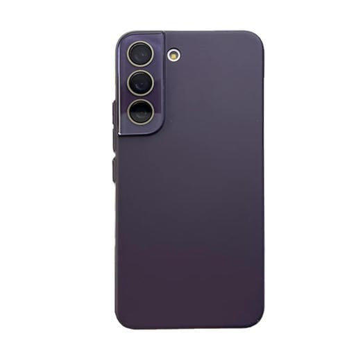 Para Samsung Galaxy S22 + 5G Leather Oil PC Estuche rígido para teléfono con todo incluido (púrpura)