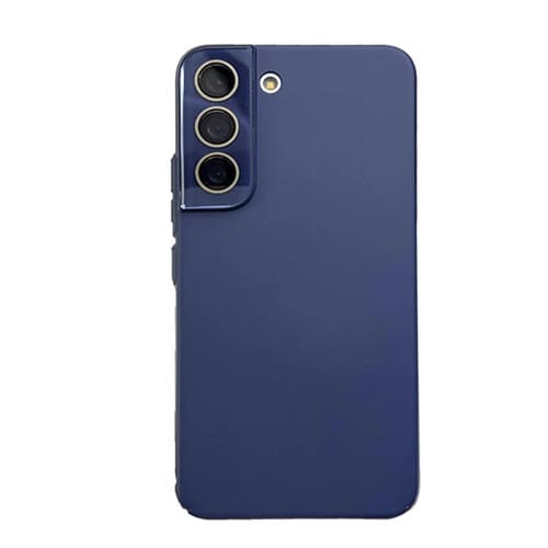 Para Samsung Galaxy S23 5G Leather Oil PC Estuche rígido para teléfono con todo incluido (azul oscuro)